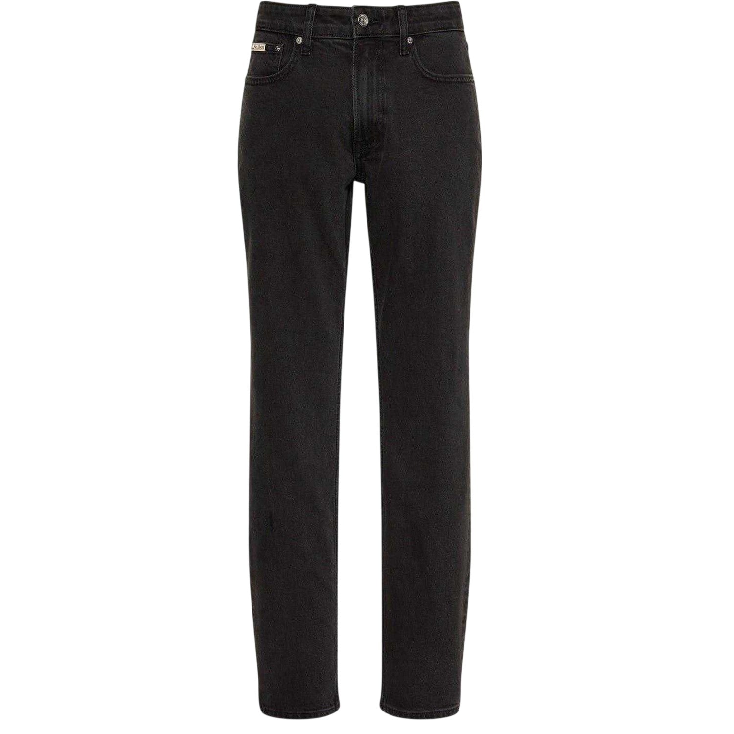 Black - Front - Calvin Klein Mens 5 Pockets Slim Jeans