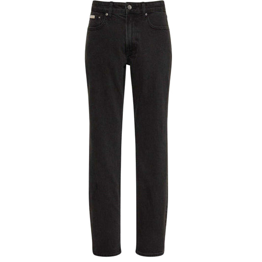 Black - Front - Calvin Klein Mens 5 Pockets Slim Jeans