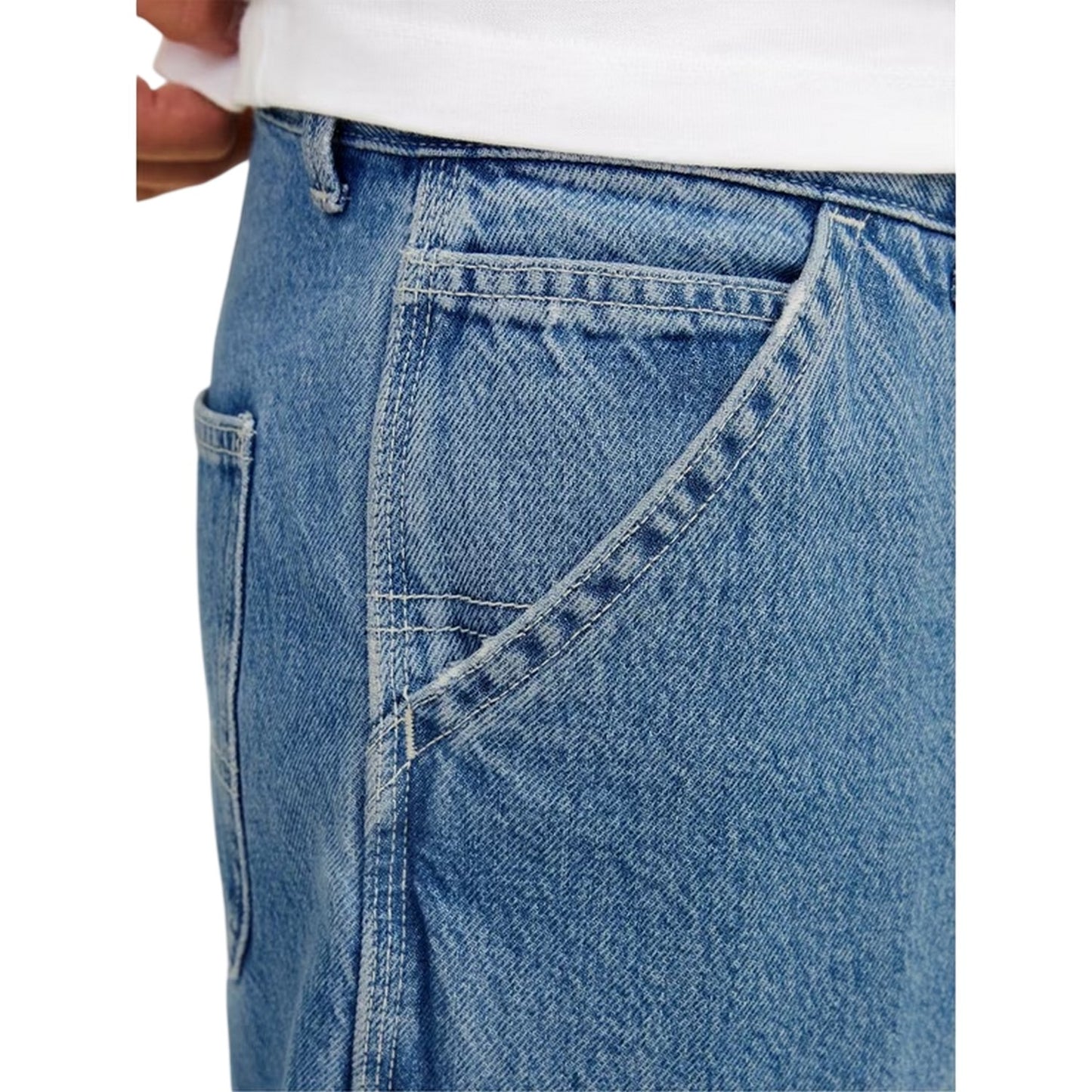 Blue Denim - Lifestyle - Jack And Jones Mens Eddie Worker Relaxed Fit Jeans