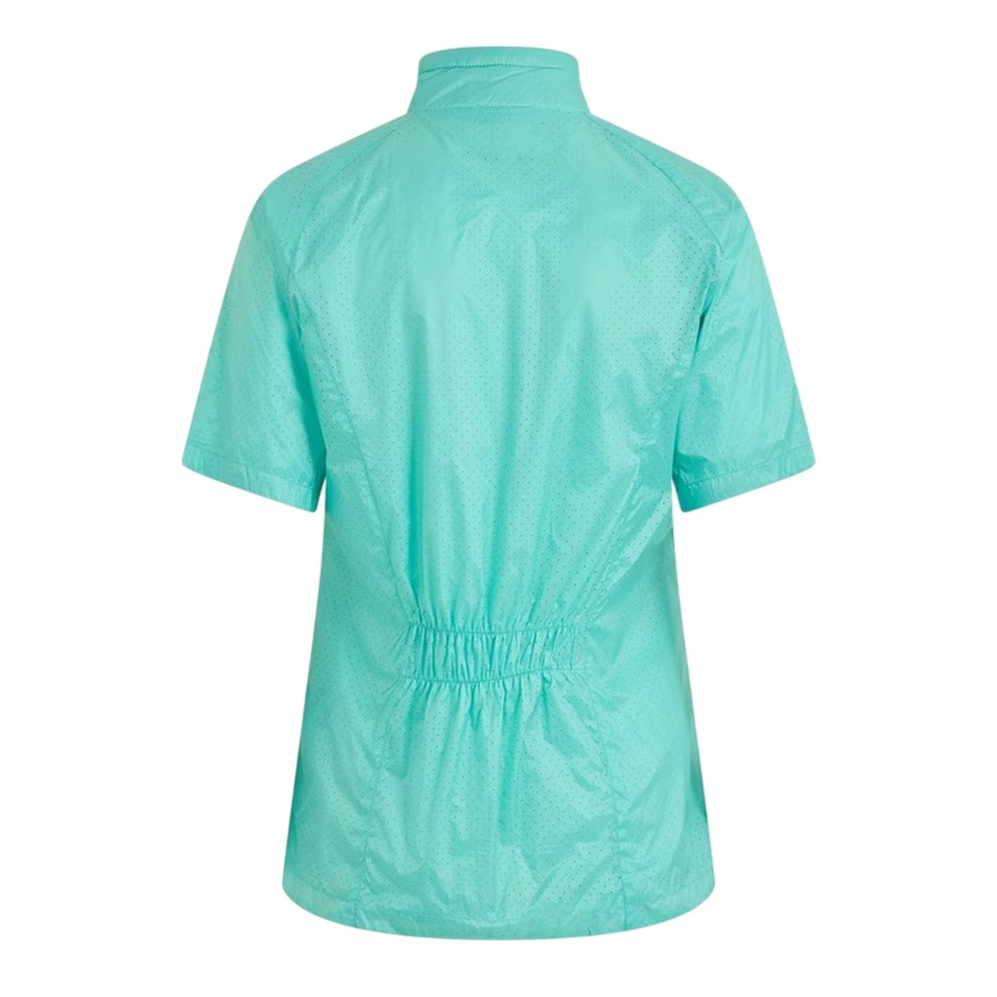 Aqua - Back - Calvin Klein Womens-Ladies Perforated Regular Golf Windbreaker