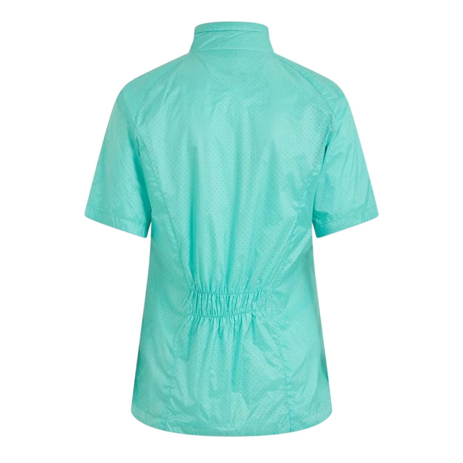 Aqua - Back - Calvin Klein Womens-Ladies Perforated Regular Golf Windbreaker