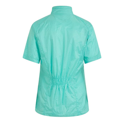 Aqua - Back - Calvin Klein Womens-Ladies Perforated Regular Golf Windbreaker