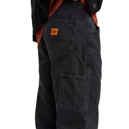 Black - Side - Jack And Jones Mens Eddie Carpenter Relaxed Fit Jeans
