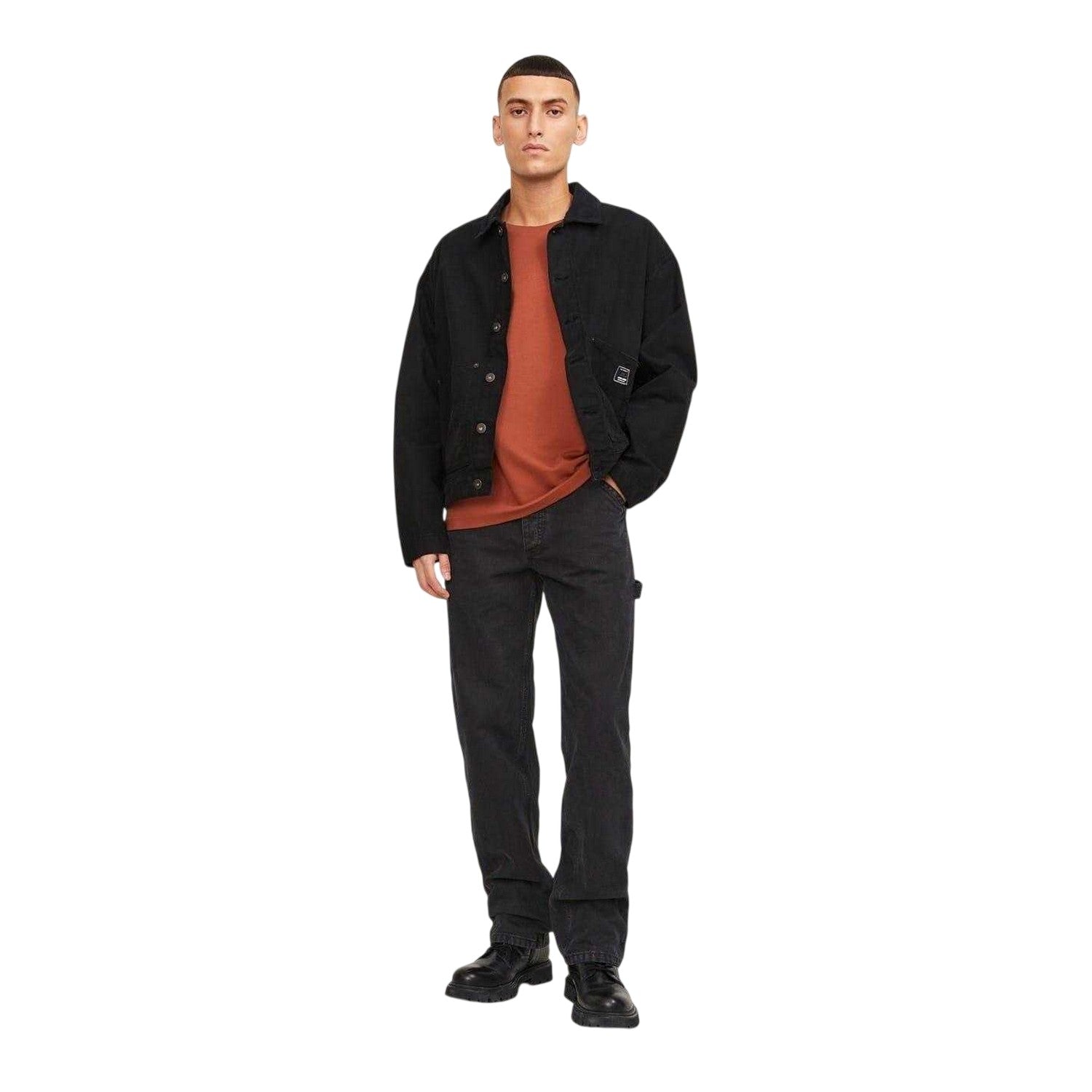 Black - Lifestyle - Jack And Jones Mens Eddie Carpenter Relaxed Fit Jeans