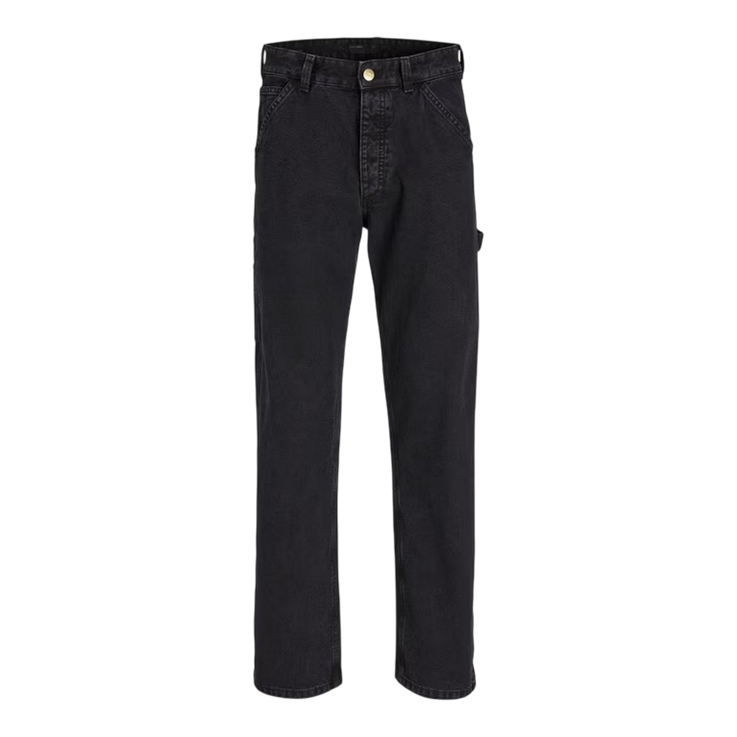 Black - Front - Jack And Jones Mens Eddie Carpenter Relaxed Fit Jeans