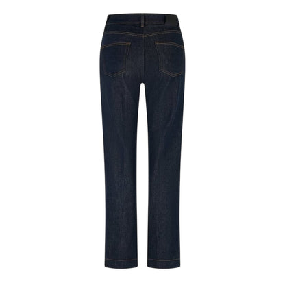 Blue - Back - Boss Womens-Ladies Jackie 5 Pockets Slim Jeans