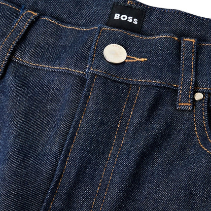 Blue - Side - Boss Womens-Ladies Jackie 5 Pockets Slim Jeans