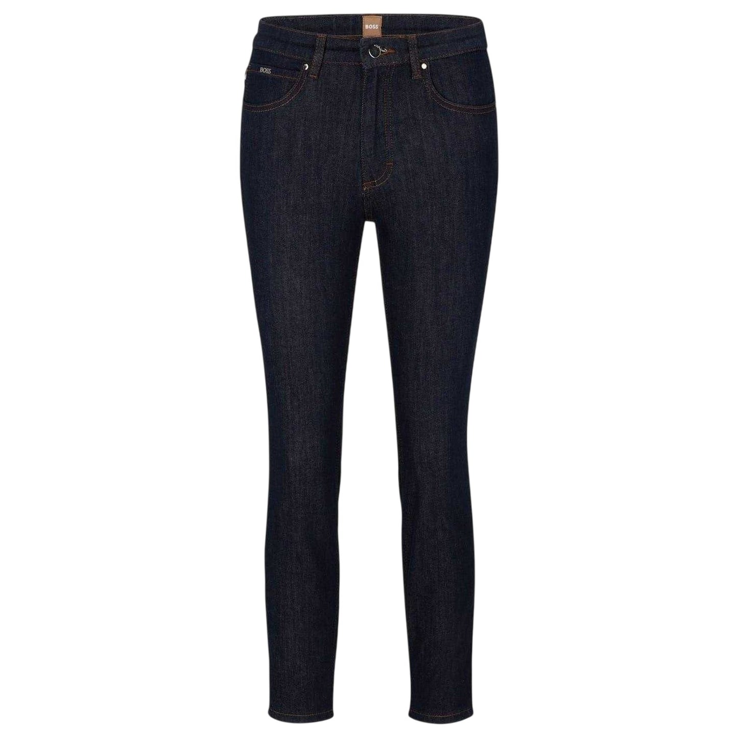 Blue - Front - Boss Womens-Ladies Jackie 5 Pockets Slim Jeans