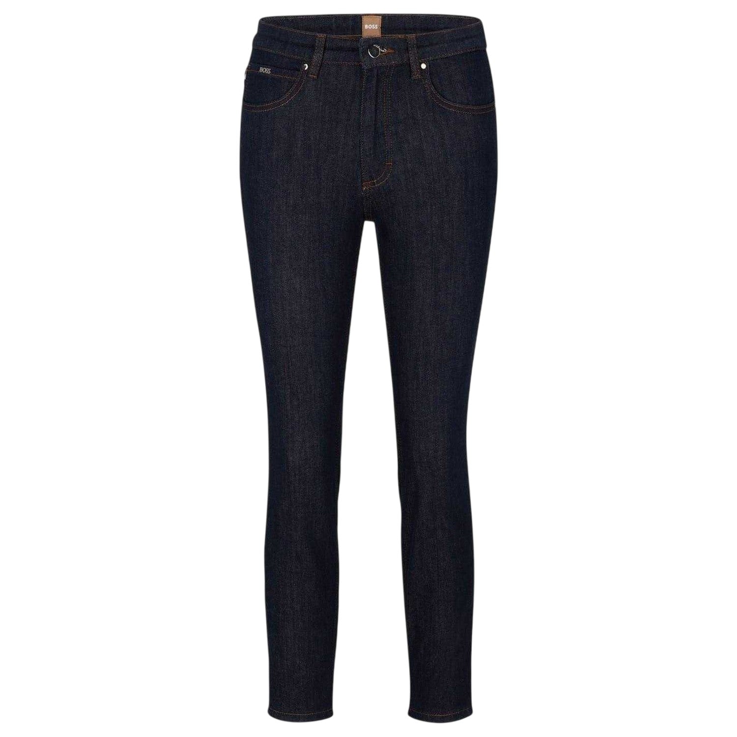 Blue - Front - Boss Womens-Ladies Jackie 5 Pockets Slim Jeans