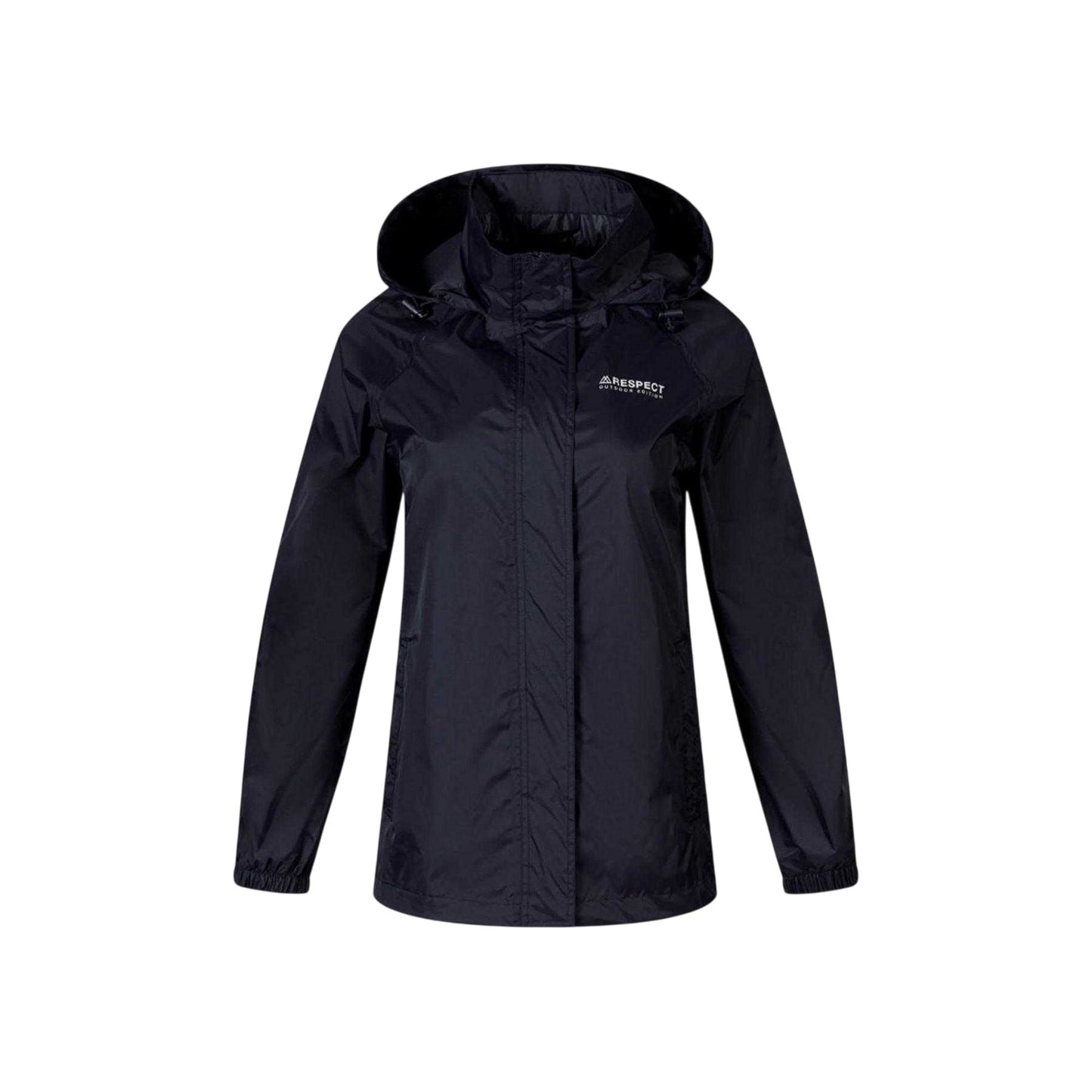 Navy - Front - Minoti Womens-Ladies Packaway Waterproof Jacket