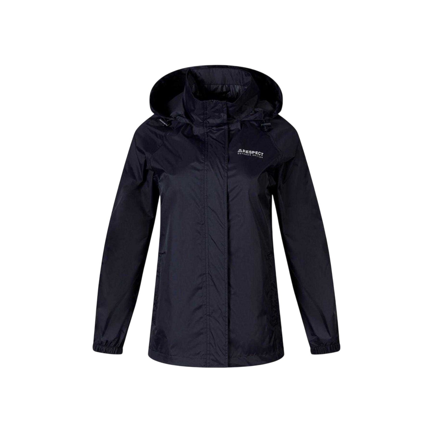 Navy - Front - Minoti Womens-Ladies Packaway Waterproof Jacket
