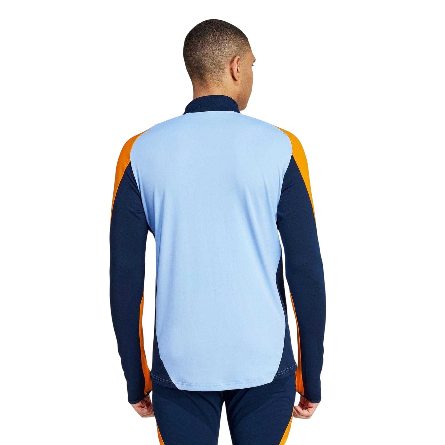 Blue-Glow Orange - Back - Adidas Mens Tiro 24 Competition Real Madrid CF Tracksuit Top