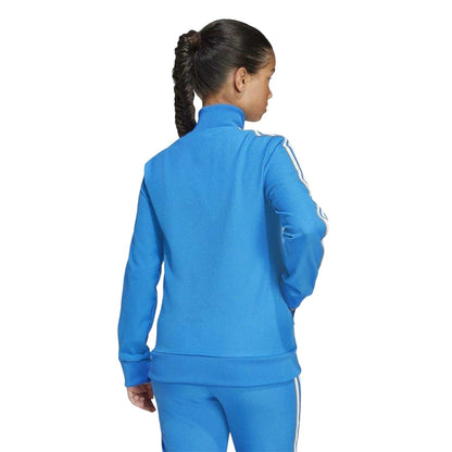 Blue-White - Back - Adidas Childrens-Kids Terrace Icons Real Madrid CF Tracksuit Top