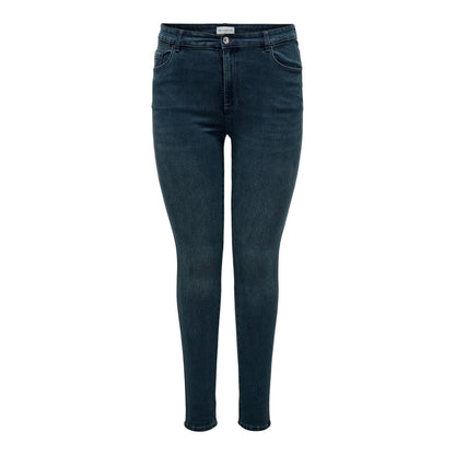 Blue Black - Front - Only Womens-Ladies Skinny Jeans