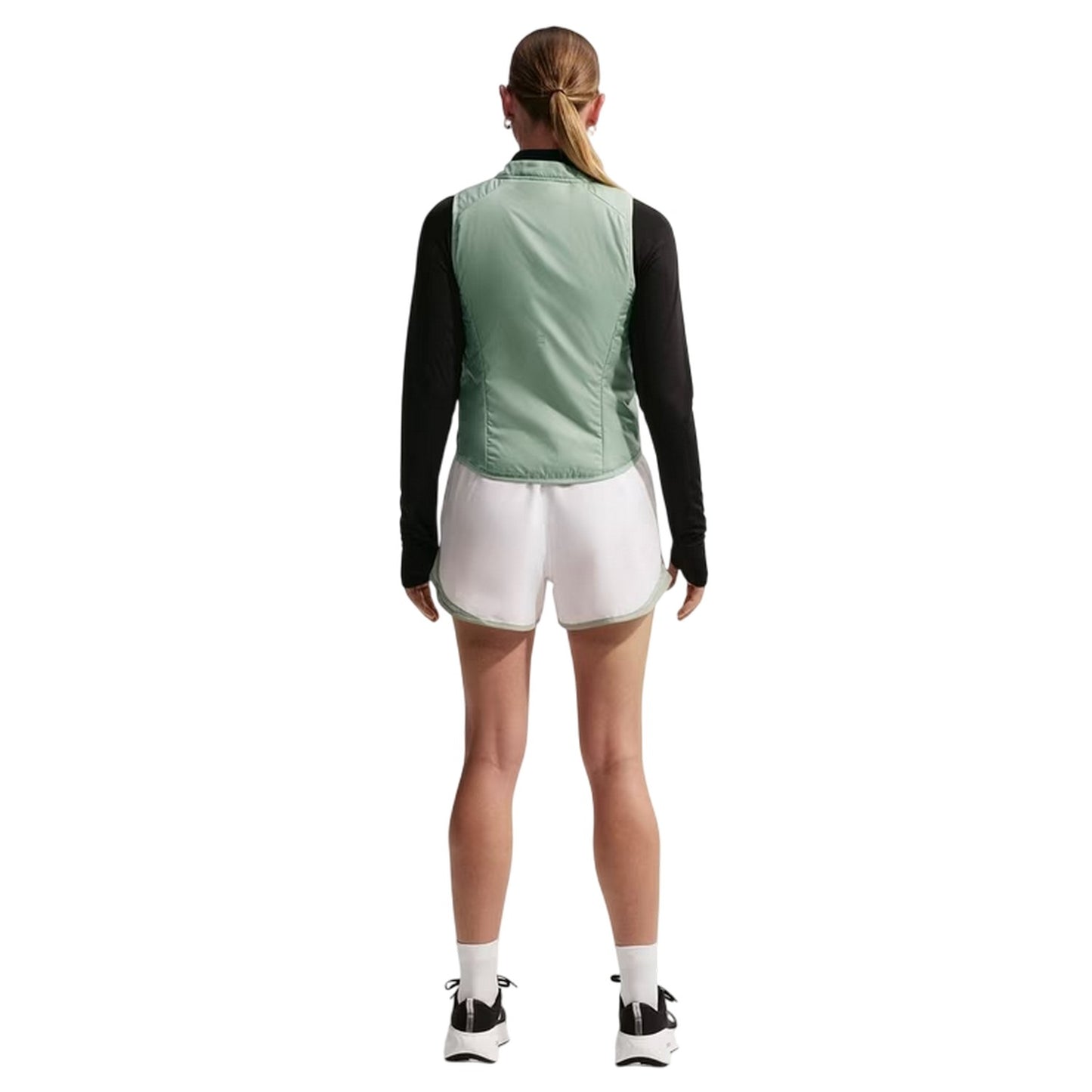 Green - Back - Nike Womens-Ladies Performance Slim Race Vest