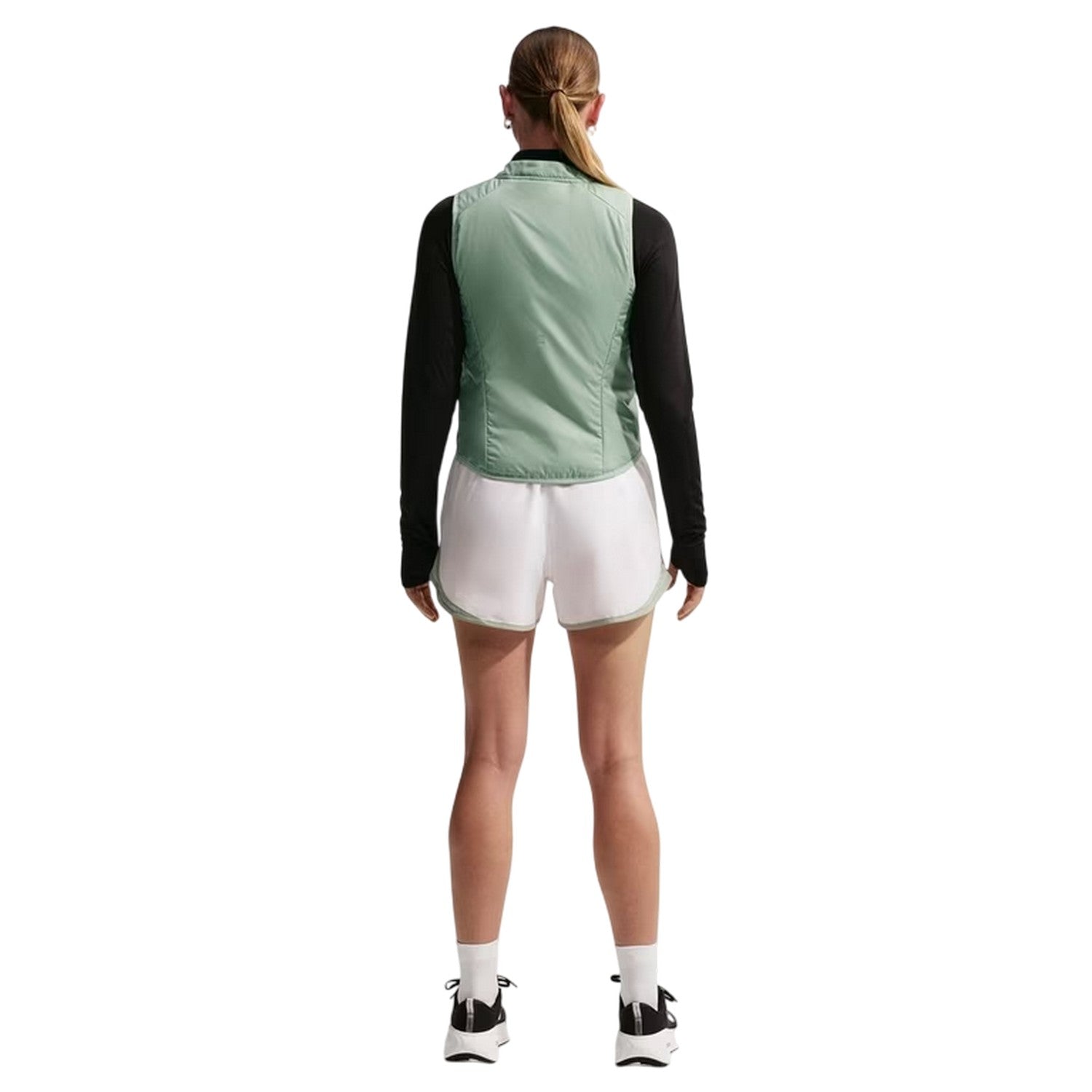 Green - Back - Nike Womens-Ladies Performance Slim Race Vest