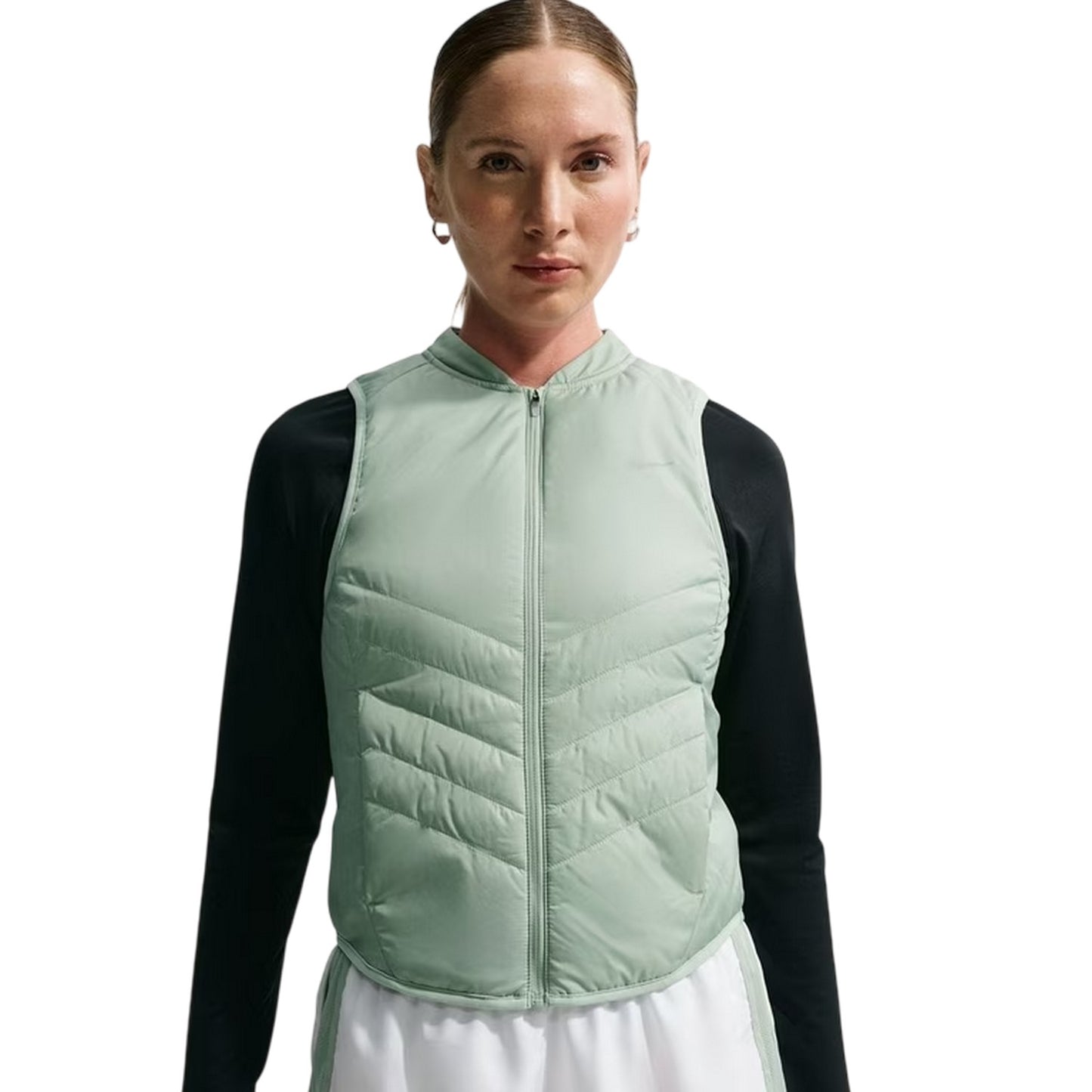 Green - Side - Nike Womens-Ladies Performance Slim Race Vest