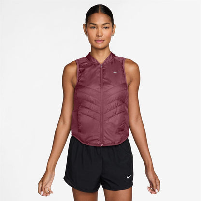 Pink Smoke - Front - Nike Womens-Ladies Performance Slim Race Vest