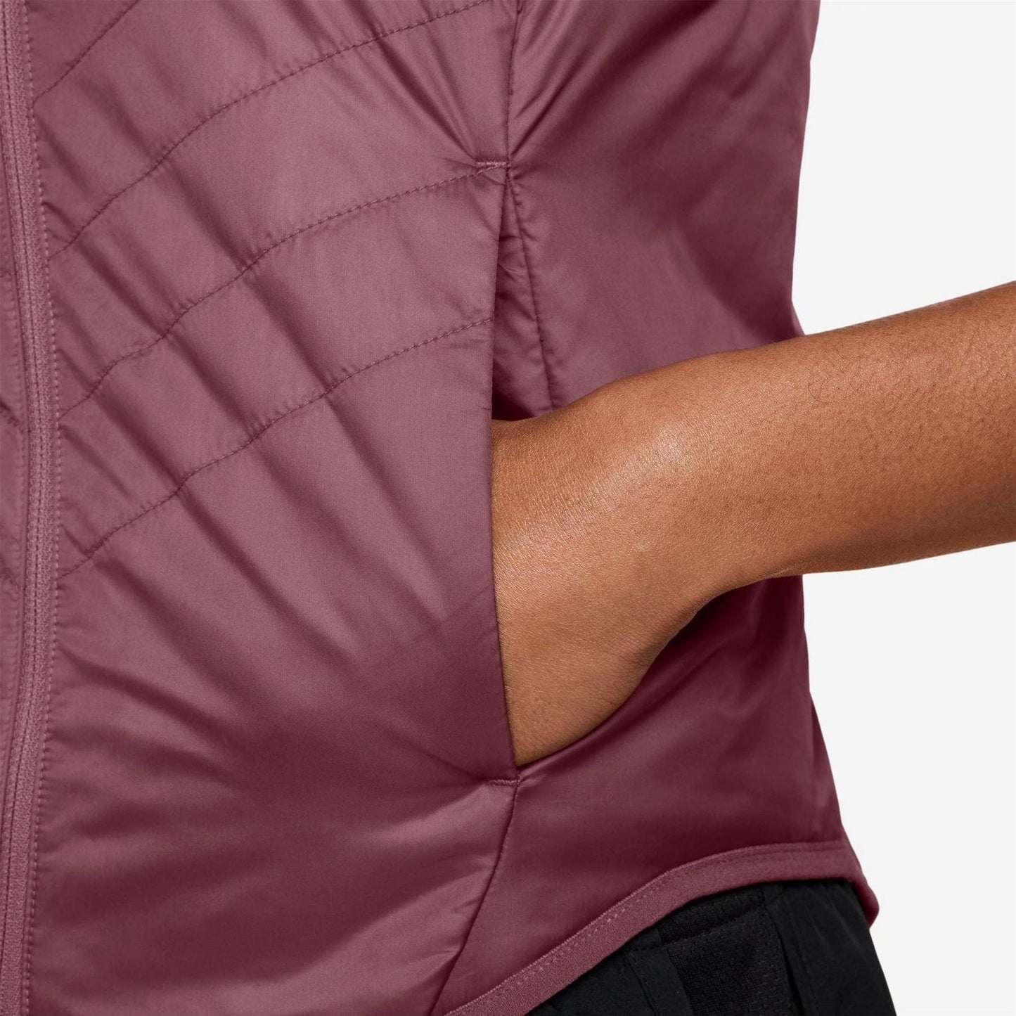 Pink Smoke - Side - Nike Womens-Ladies Performance Slim Race Vest