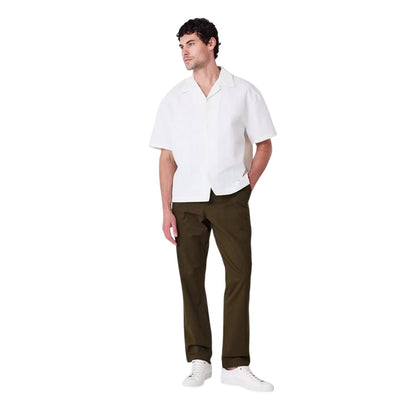 Khaki Brown - Side - Ted Baker Mens Haydae Straight Chinos