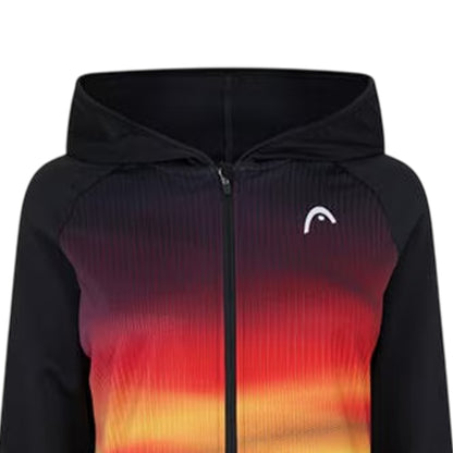 Sun Gradient - Side - Head Womens-Ladies Gradient Zipped Windbreaker