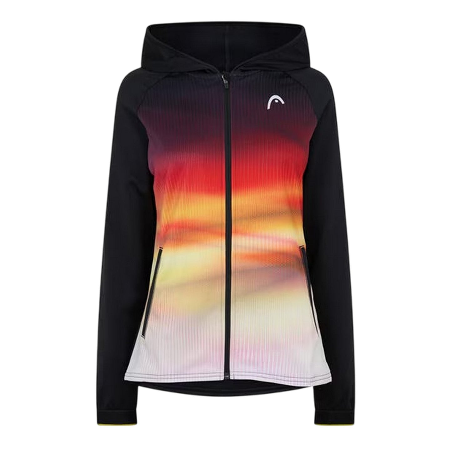 Sun Gradient - Front - Head Womens-Ladies Gradient Zipped Windbreaker