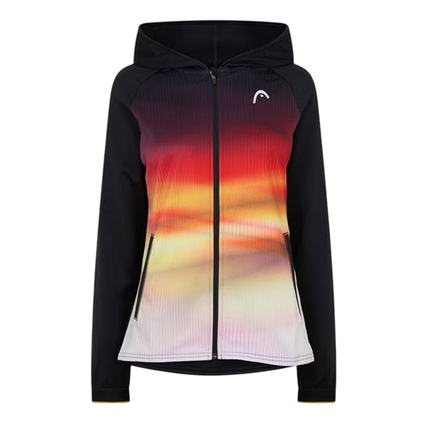 Sun Gradient - Front - Head Womens-Ladies Gradient Zipped Windbreaker