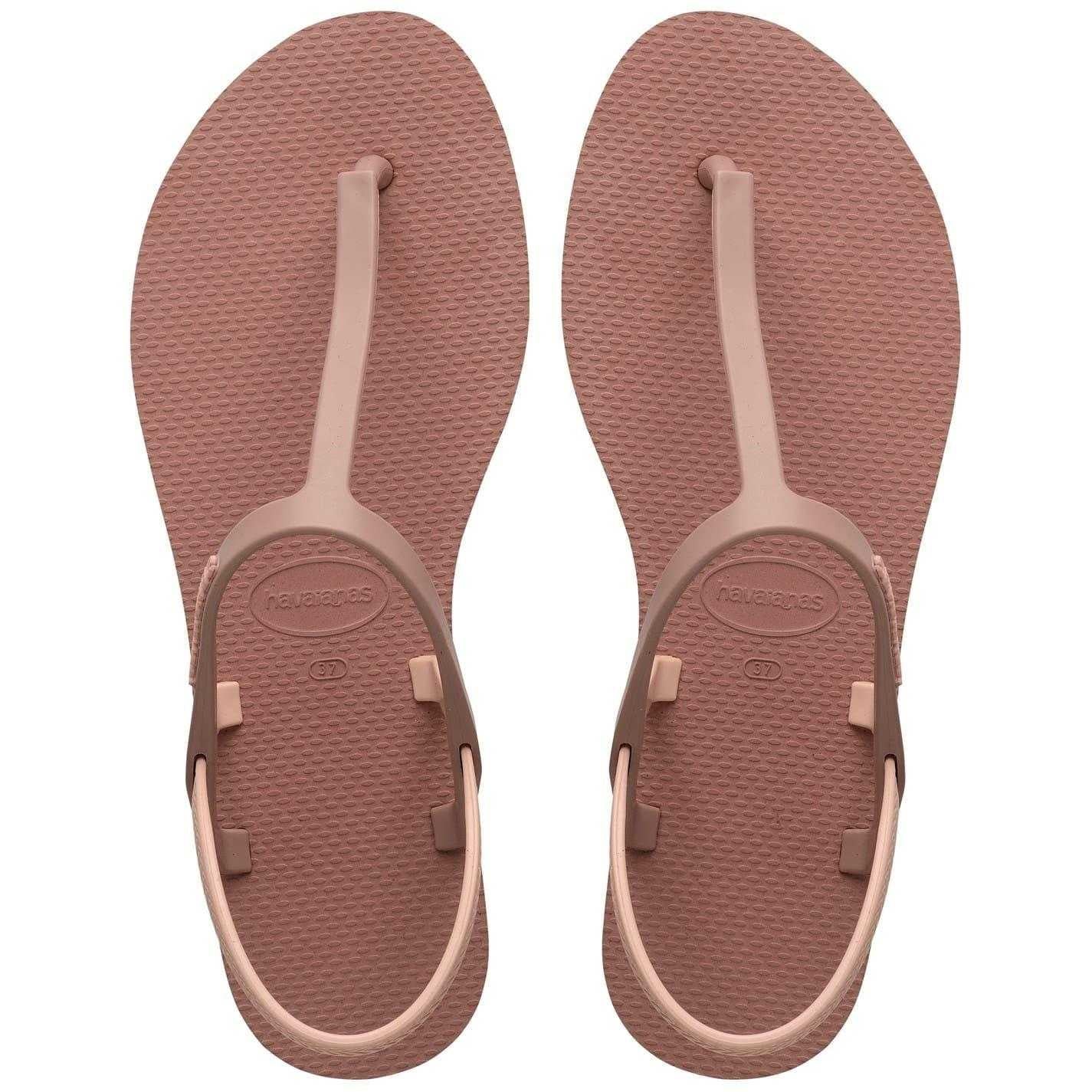 Pink - Back - Havaianas Womens-Ladies You Paraty Flat Flip Flops