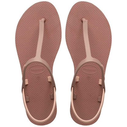 Pink - Back - Havaianas Womens-Ladies You Paraty Flat Flip Flops
