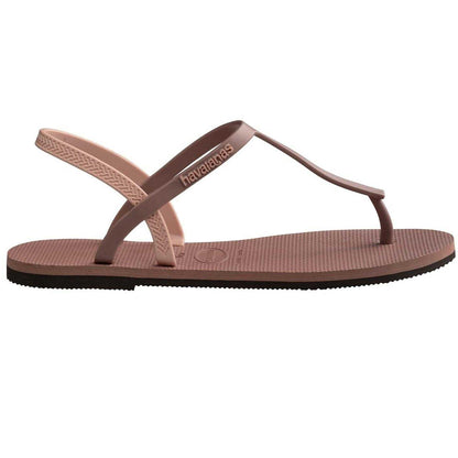 Pink - Front - Havaianas Womens-Ladies You Paraty Flat Flip Flops