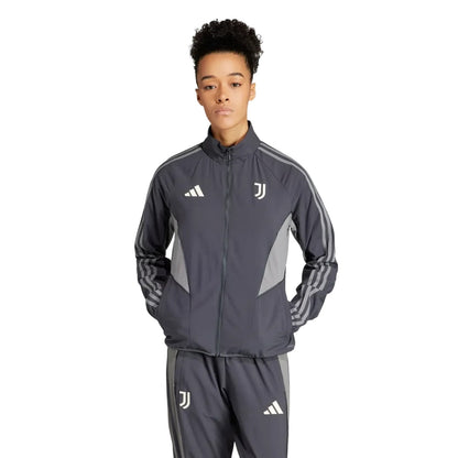Carbon - Lifestyle - Adidas Womens-Ladies Juventus Tracksuit Top