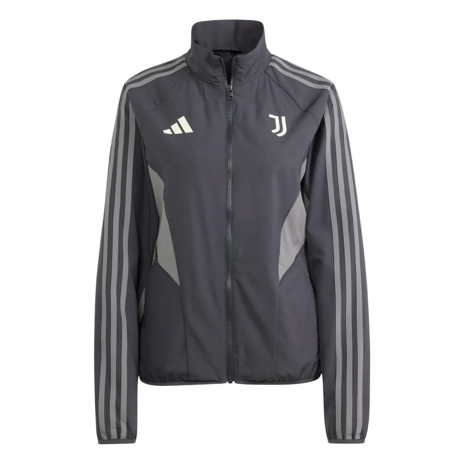 Carbon - Front - Adidas Womens-Ladies Juventus Tracksuit Top