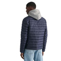 Blue - Back - Gant Mens Light Padded Bomber Jacket