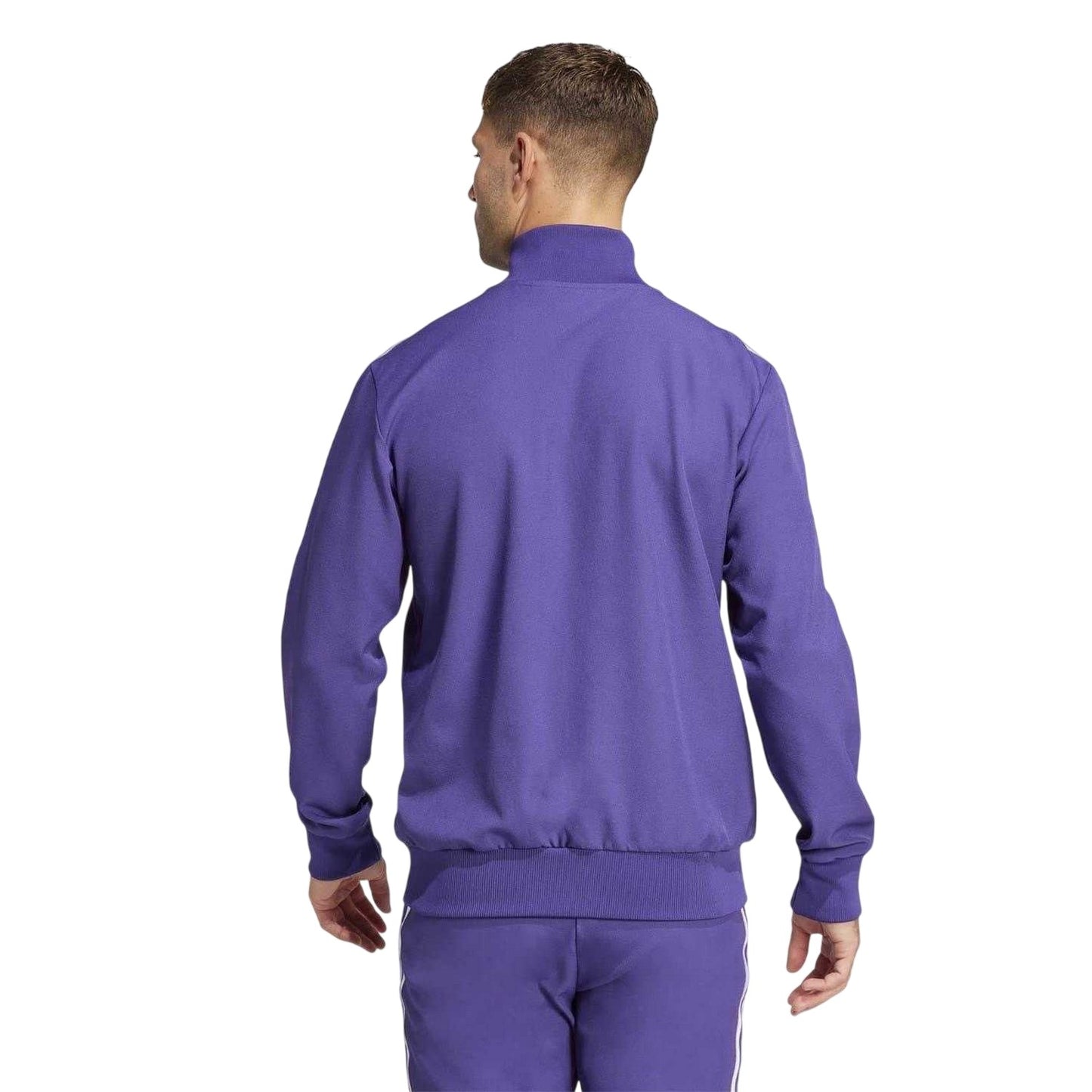 Purple - Back - Adidas Mens Terrace Icons Real Madrid CF Tracksuit Top