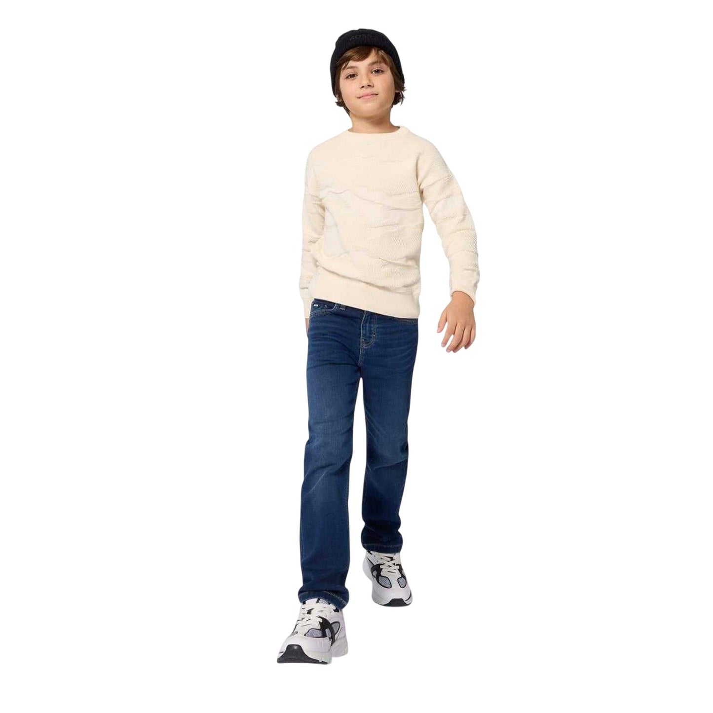Blue - Lifestyle - Boss Childrens-Kids 5 Pockets Straight Jeans