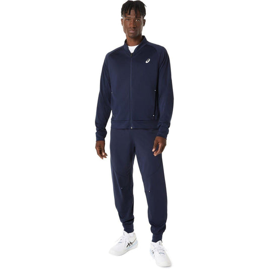 Midnight Blue - Front - Asics Mens Court Warm Up Tracksuit Top