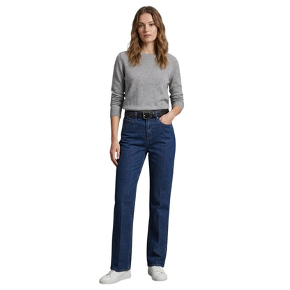 Blue - Lifestyle - Boss Womens-Ladies Parkway 5 Pockets Straight Leg Jeans