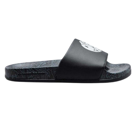 Black-White - Front - Pretty Green Mens Paisley Sliders