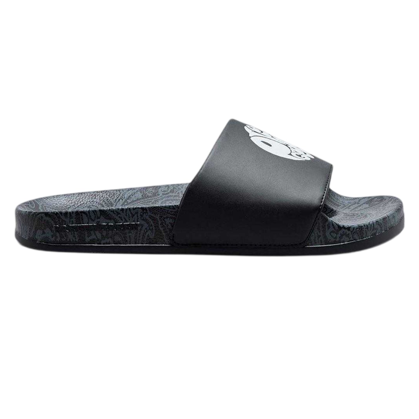 Black-White - Front - Pretty Green Mens Paisley Sliders