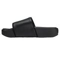 Black - Back - Y-3 Mens Plain Leather Sliders