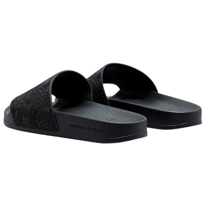 Black-White - Back - Pretty Green Mens Okala Flat Slides
