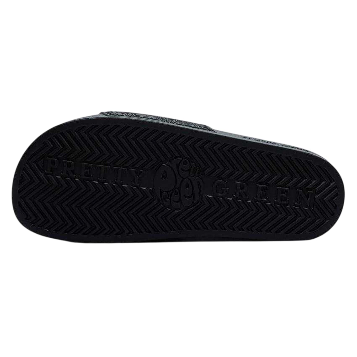 Black-White - Side - Pretty Green Mens Okala Flat Slides