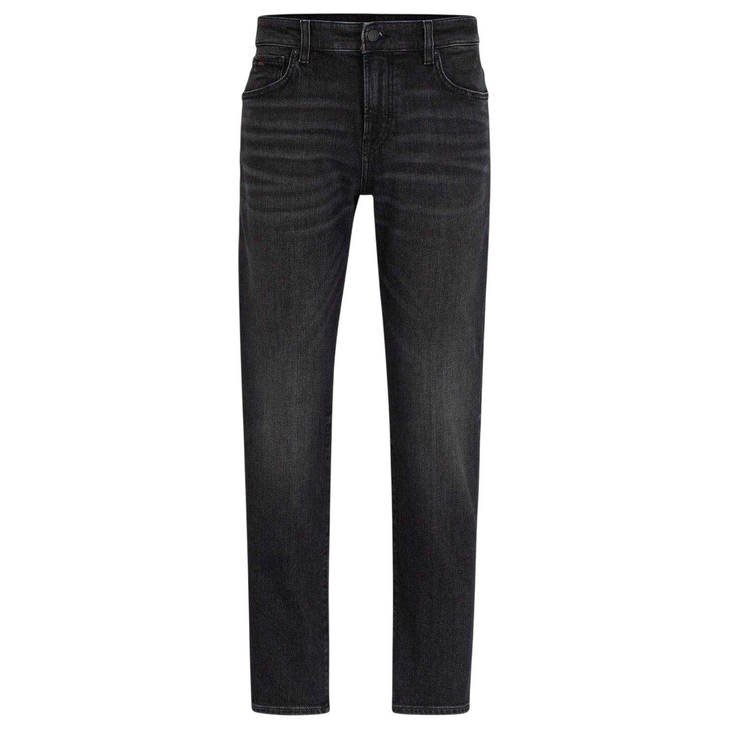 Charcoal - Front - Boss Mens 5 Pockets Slim Jeans