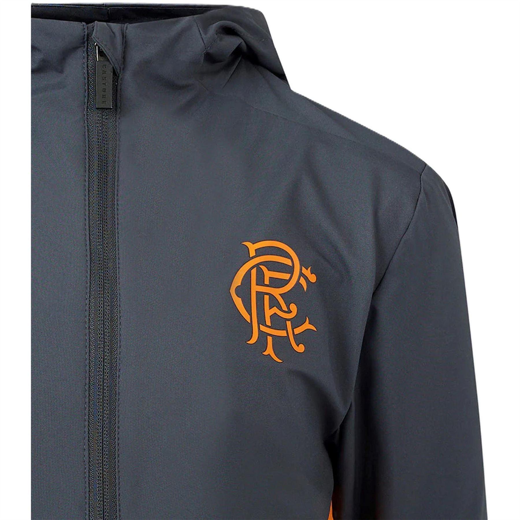 True Red - Lifestyle - Castore Boys Rangers FC Hooded Coach Jacket