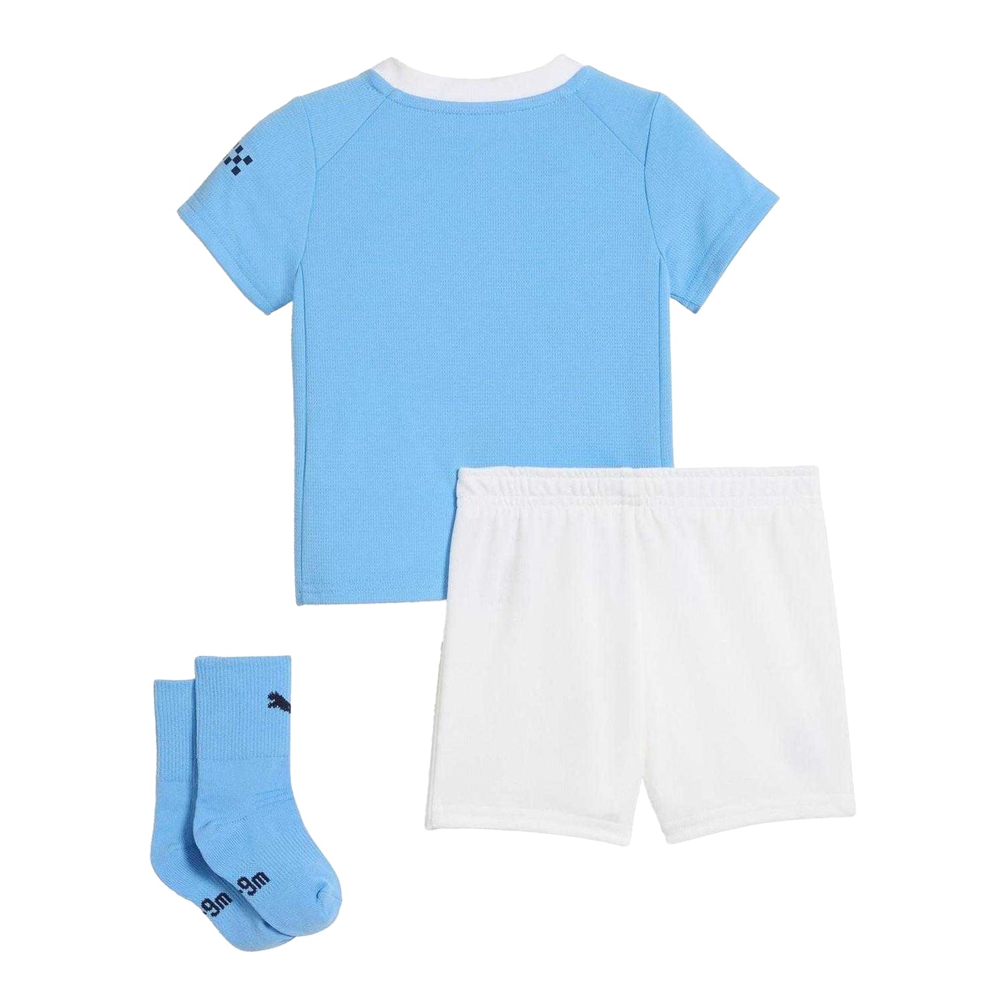 Blue - Back - Puma Baby 2025-2026 Manchester City FC Football Kit Set