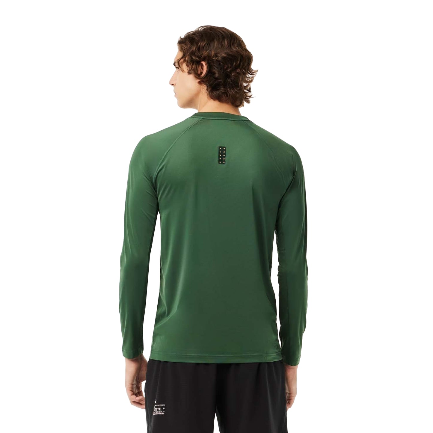 Green - Back - Lacoste Mens Stretch Slim Sport T-Shirt