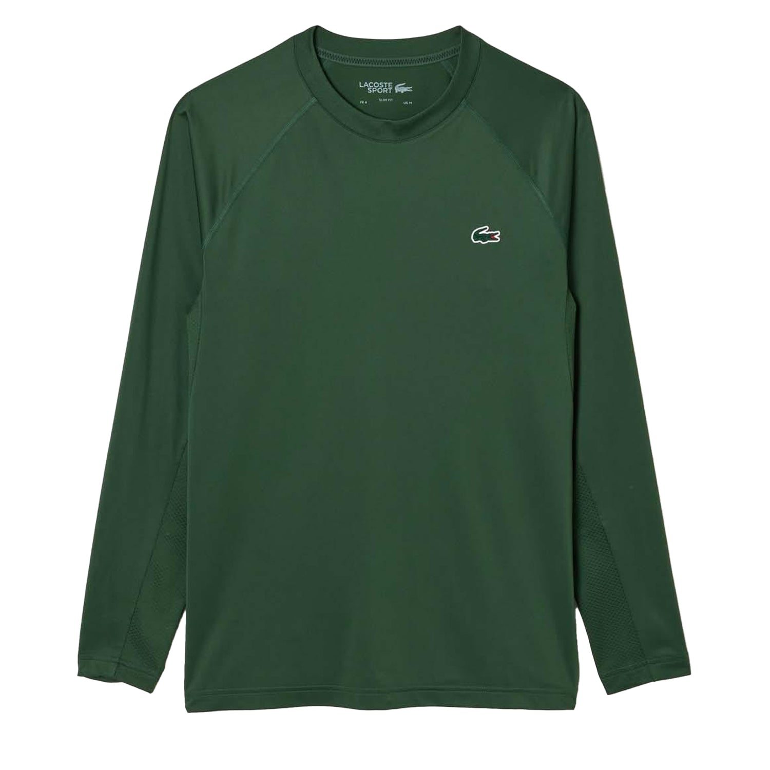 Green - Front - Lacoste Mens Stretch Slim Sport T-Shirt