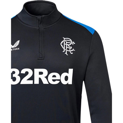 Peacoat Navy - Side - Castore Boys Rangers FC Quarter Zip Track Top