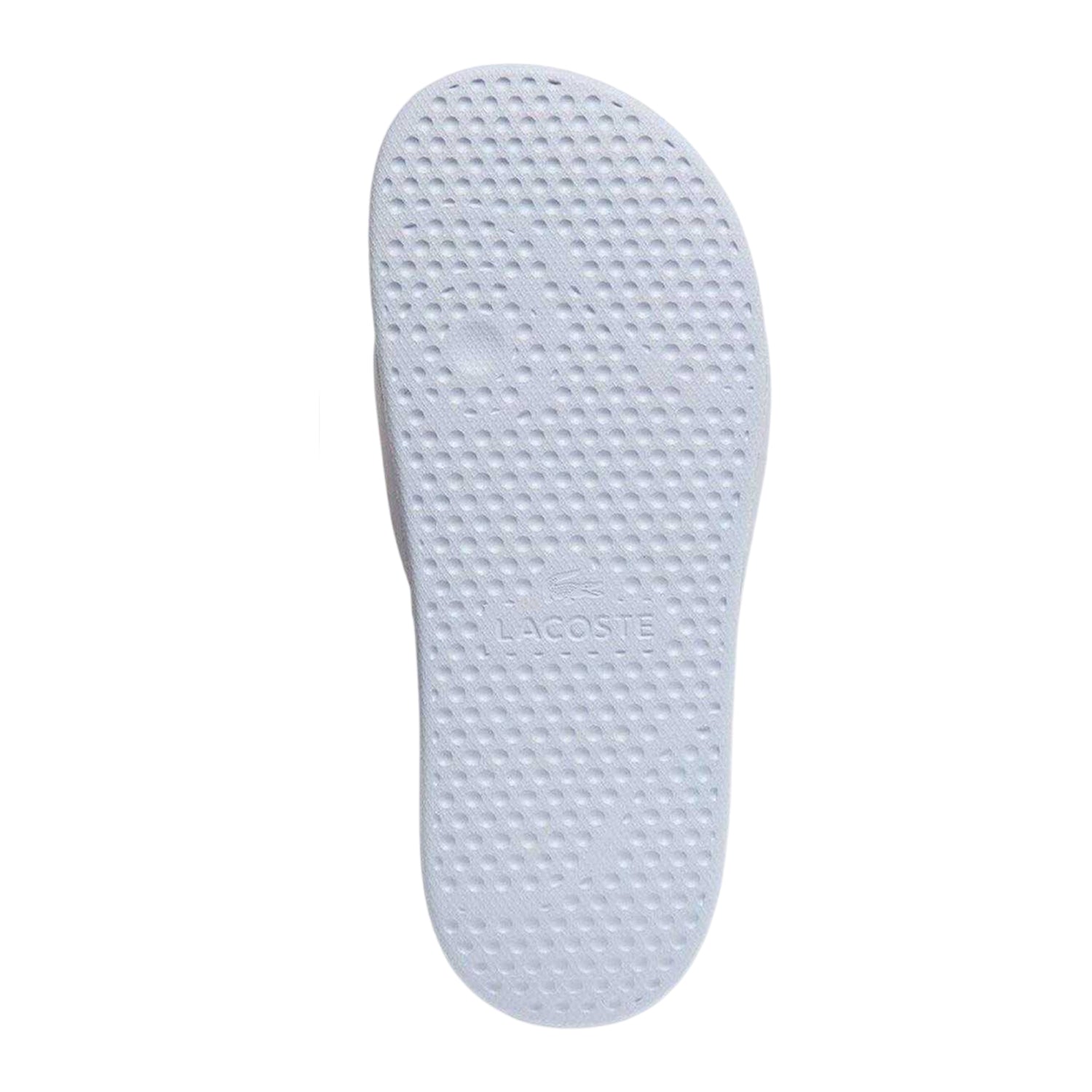 Light Blue-White - Lifestyle - Lacoste Womens-Ladies Serve Moulded Footbed Sliders