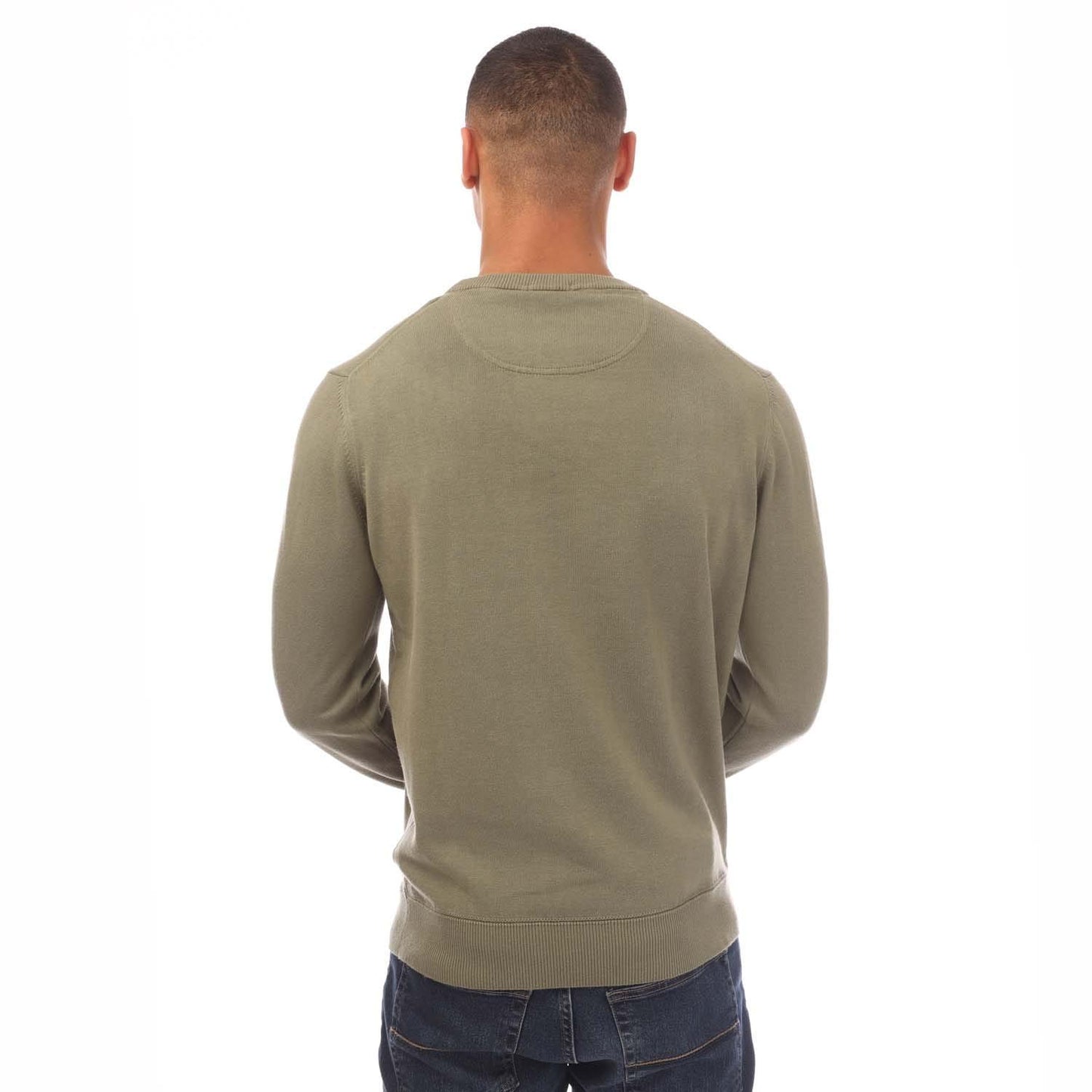 Khaki Green - Back - Timberland Mens Williams River Kennebec Cotton Sweatshirt